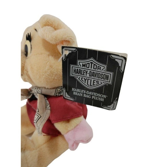 Harley‎ Davidson Plush Pig Racer 1997 Vintage Beanie Stuffed Animal Collectable - Picture 6 of 8